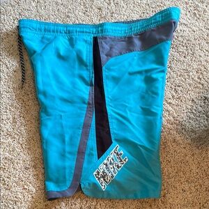 Nike Blue and Gray Swim Trunks